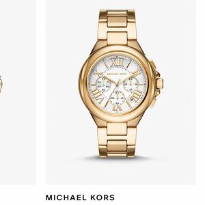 Michael kors oversized gold watch